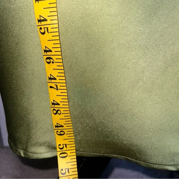 Showpo. Kaniva Midi Dress One Shoulder Open Back Dress in Olive Green Size 6 - Picture 16 of 16